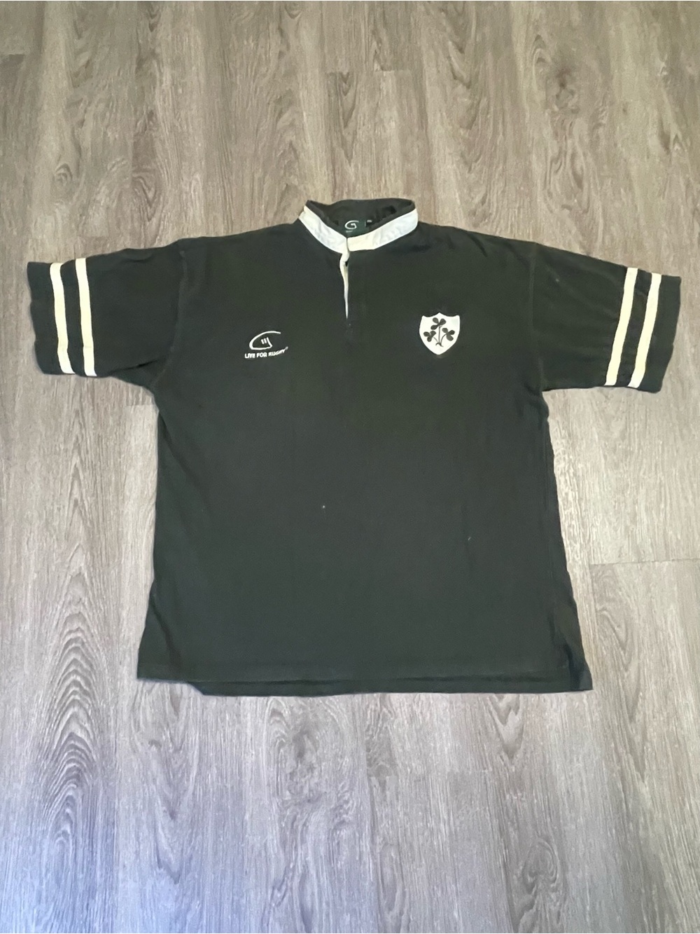 IRELAND Live For Rugby Jersey Irish Shirt Sz 2XL In Great Used Condition